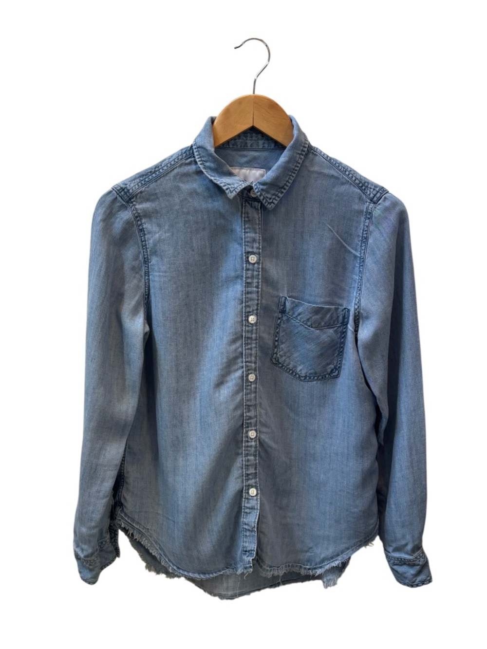 Rails Elliot Linen Blend Chambray Button Down Shirt